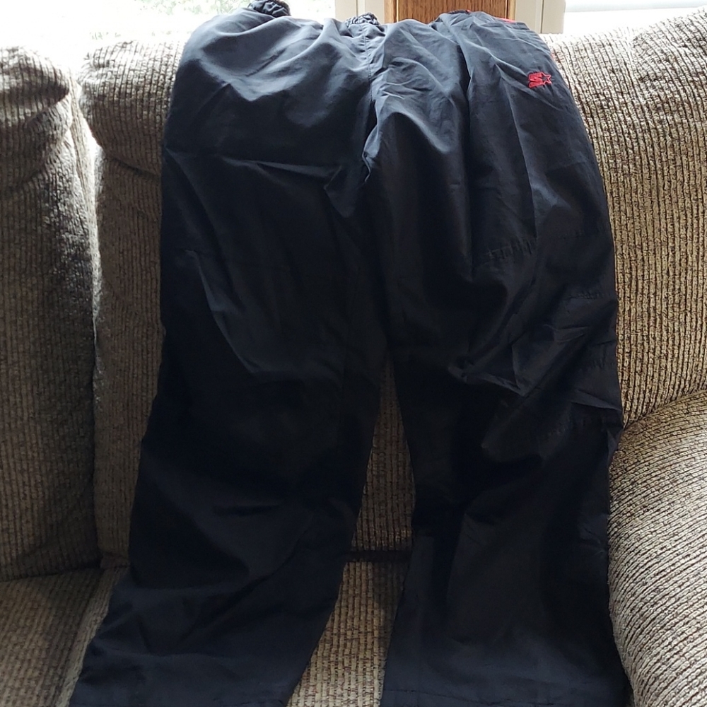 Starter windbreaker pants with pockets